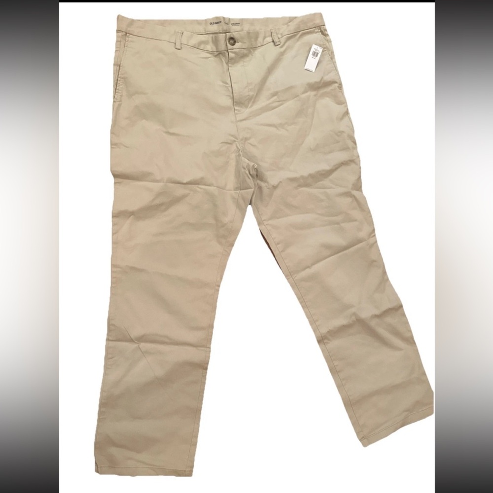 Old Navy Men's Khaki Straignt Built-inFlex Pants